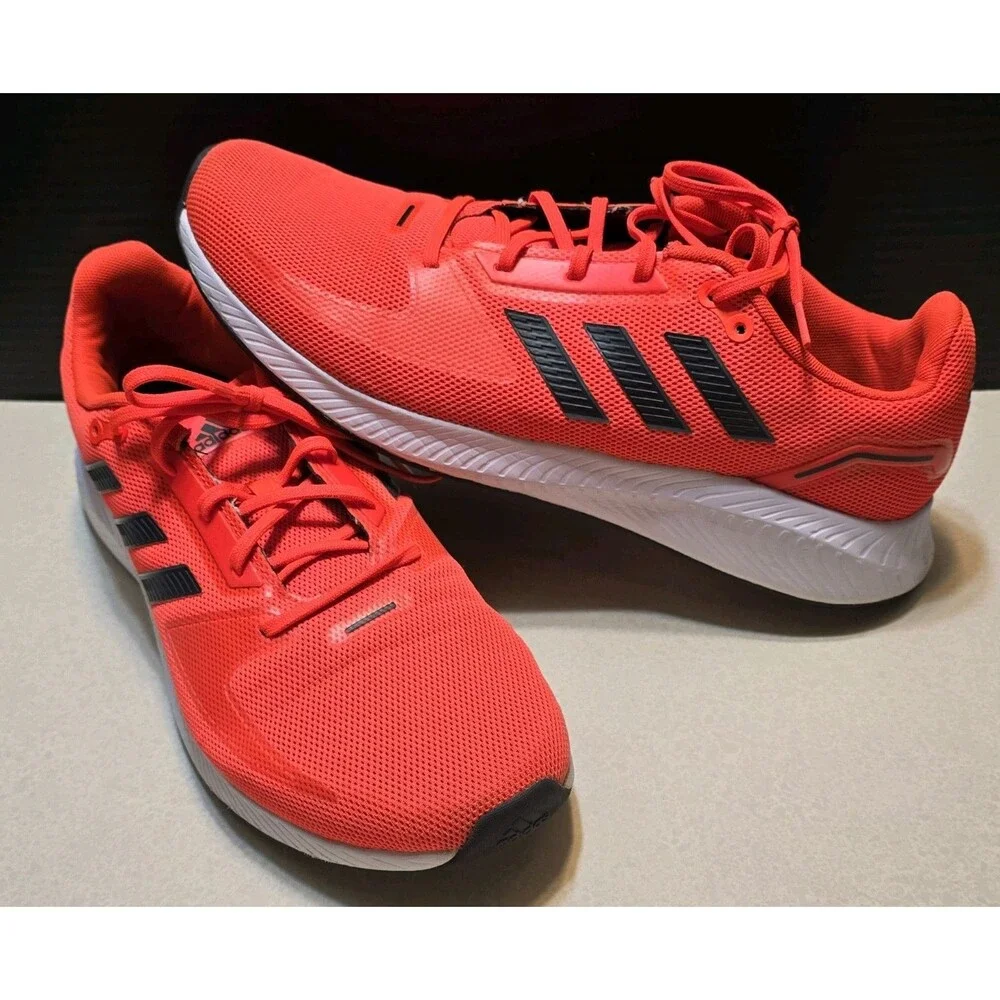 Adidas Run Falcon 2.0 Running Lace up Men's Shoes Size 11.5, 2021 Solar Red, NEW - Picture 3 of 16